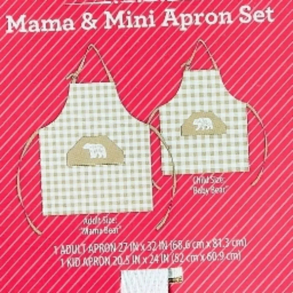Nwt Mommy & Me Apron Set, Brown, by Way To Celebrate